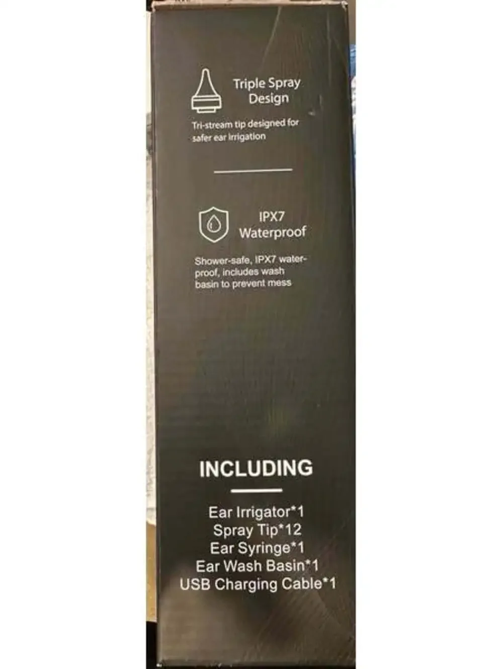 NIB USB Rechargeable Earwax Cleaner with 4 Pressure Setting Modes and IPX7